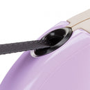 FERPLAST HONDENRIEM ROLLIJN AMIGO TAPE BEIGE / VIOLET M 5 MTR