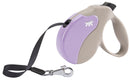 FERPLAST HONDENRIEM ROLLIJN AMIGO TAPE BEIGE / VIOLET M 5 MTR