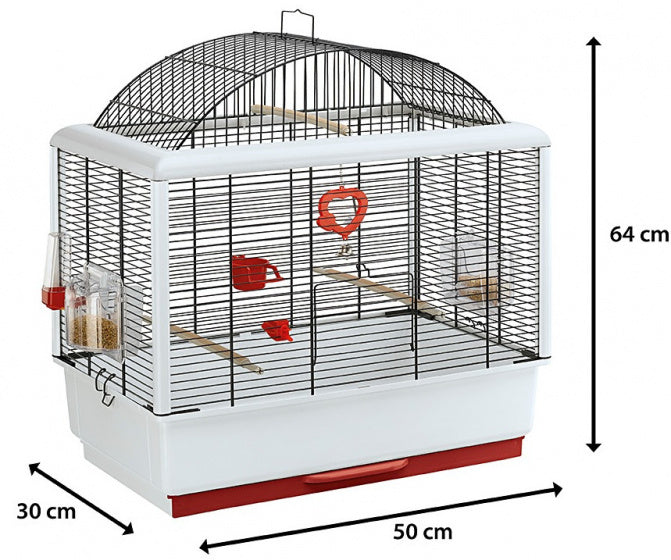 FERPLAST VOGELKOOI PALLADIO ZWART 50X30X64 CM