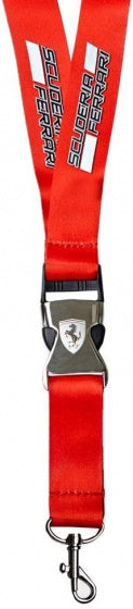 keycord Scuderia 18 cm polyester rood