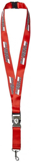 keycord Scuderia 18 cm polyester rood