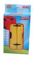 fidgetcube junior 4 x 4 cm geel