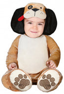 onesie hond junior polyester bruin mt 6-12 maanden