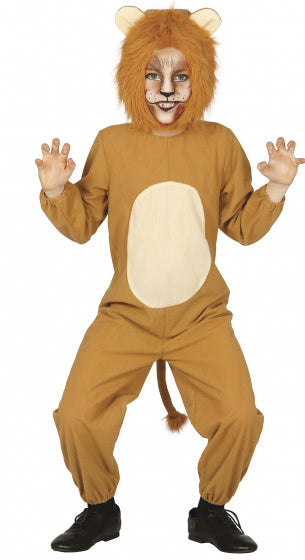 onesie leeuw jongens polyester oranje mt 3-4 jaar