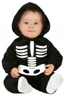 onesie skeletbaby junior zwart mt 12-24 maanden