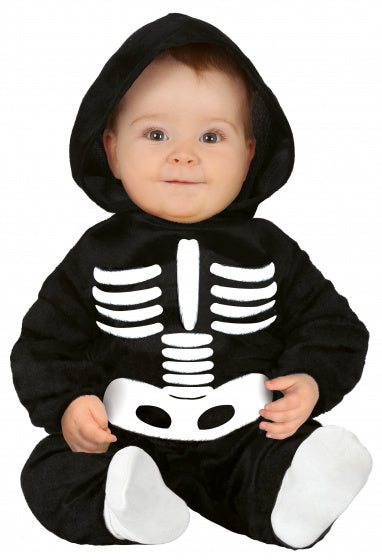 onesie skeletbaby junior zwart mt 12-24 maanden