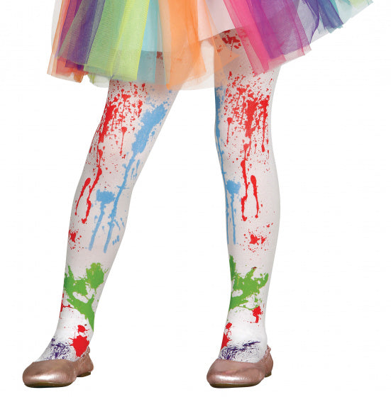 panty Clown meisjes polyester wit one-size