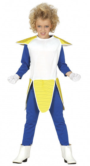 verkleedpak spaceninja junior geel mt 7-9 jaar