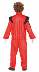 zombiekostuum polyester rood maat 10-12 jaar