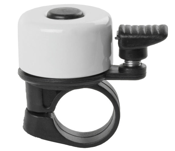 Fietsbel Mini Aluminium Wit