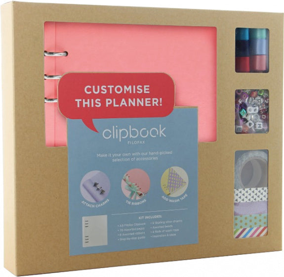 knutselset Clipbook Creativ Kit junior roze 4-delig