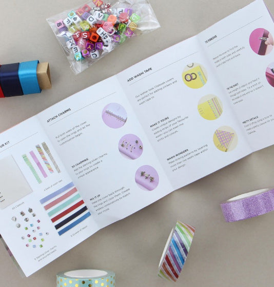 notitieblok Creative Kit A5 papier/kunstleer groen