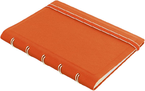 notitieboek Pocket Classic 14,4 x 10,5 cm kunstleer oranje