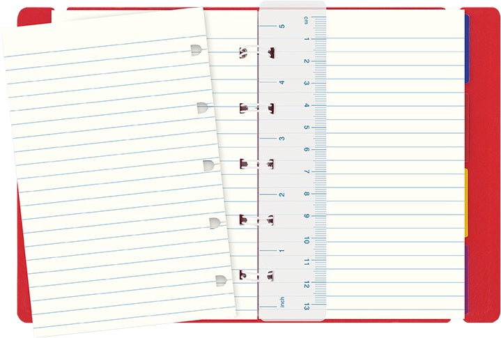 notitieboek Pocket Classic 14,4 x 10,5 cm kunstleer rood