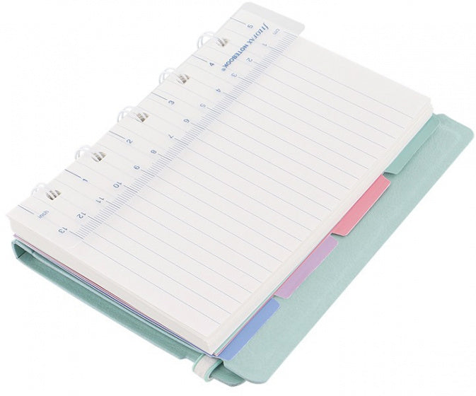 notitieboek Classic Pastels A6 kunstleer mintgroen