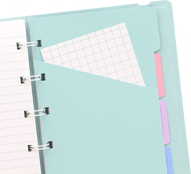 notitieboek Classic Pastels A6 kunstleer mintgroen