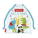 gymtas junior 26 x 21 cm polyester lichtblauw