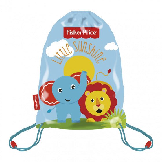 gymtas junior 33 x 44 cm polyester blauw