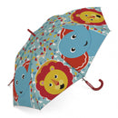 kinderparaplu Friends olifant & leeuw PE lichtblauw