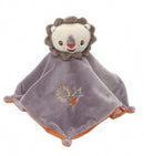 knuffeldoekje met rammelaar leeuw 28 cm grijs