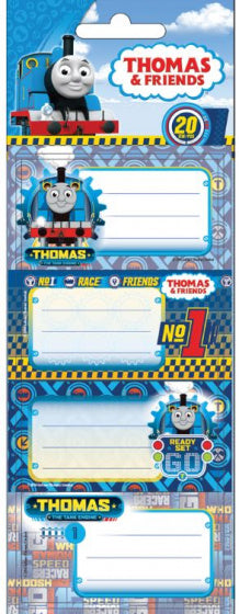 naamstickers Thomas de Trein papier wit 20 stuks