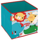 opbergbox Animals 31 x 31 x 31 cm blauw/groen