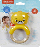 rammelaar 18 x 4 cm textiel/hout geel