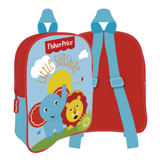 rugzak junior 28 x 22 cm polyester blauw/rood
