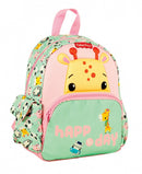 rugzak junior 30 x 24 cm polyester roze/groen