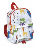 schooltas dieren junior 26 x 20 cm polyester wit