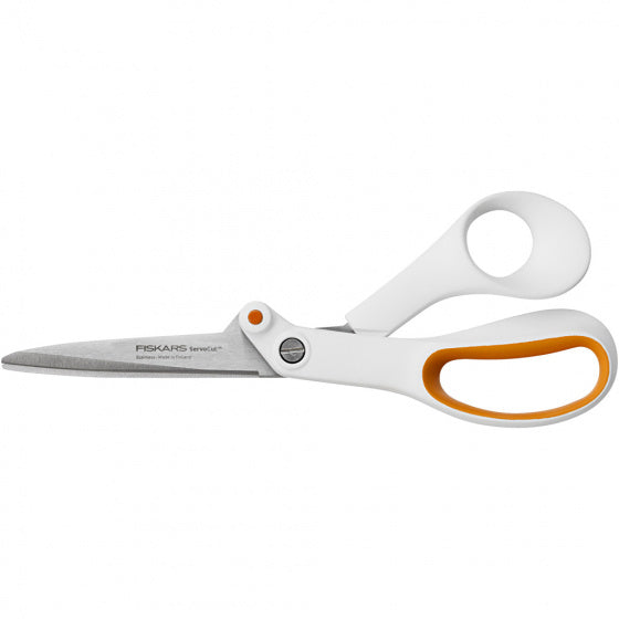 stofschaar softgrip rechtshandig 21cm wit