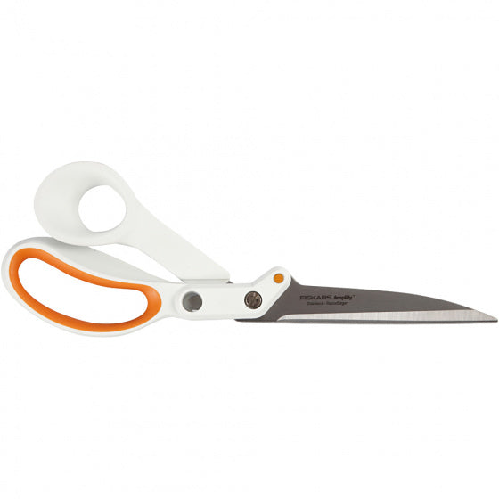 stofschaar softgrip rechtshandig 24cm wit