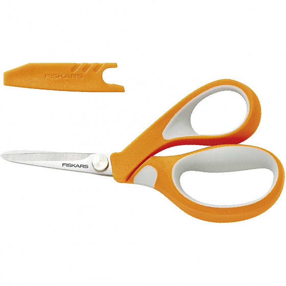 stofschaar soft grip 13 cm oranje