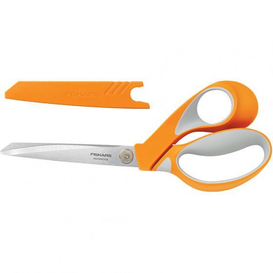 stofschaar soft grip 23cm oranje