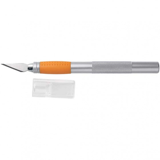 Art Hobbymes 13 cm zilver/oranje