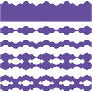 Kartelschaar paars/zwart victoriaans patroon