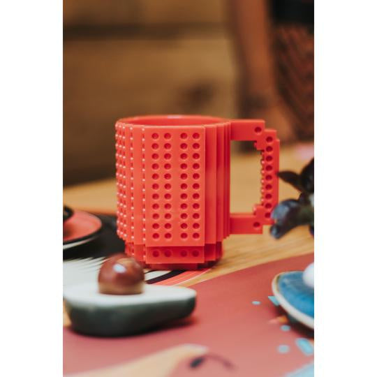 beker Build-On 14 x 12,5 cm rood