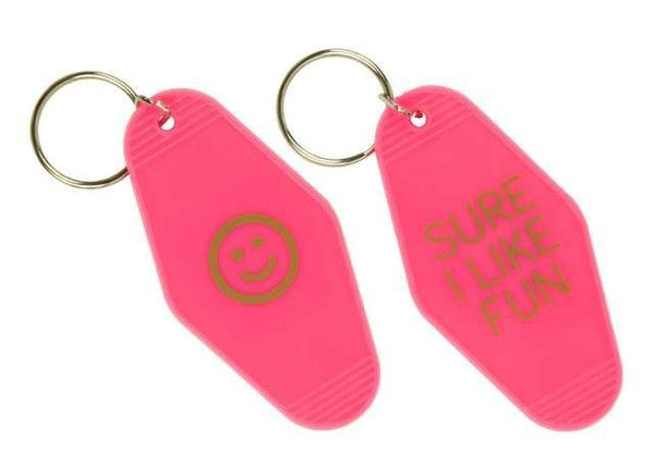 sleutelhanger Sure I like Fun roze