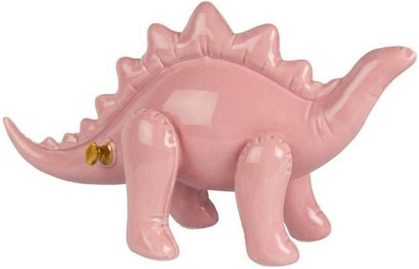 spaarpot Stegosaurus 35 x 18 cm keramiek roze