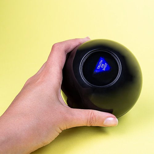 drankspel Almighty 8-Ball 13 cm zwart