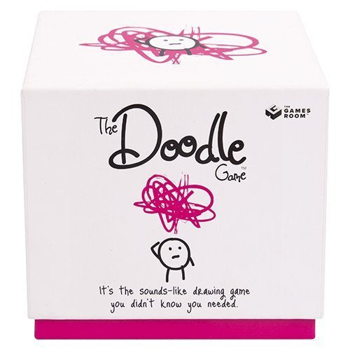 kaartspel The Doodle Game papier wit/roze