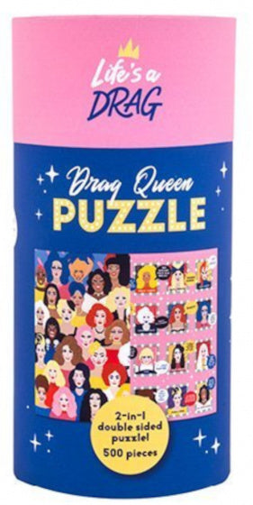 legpuzzel Drag Queen 56 x 36 cm roze 500 stukjes