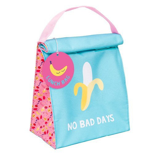 lunchtas No Bad Days junior 18 x 22 cm blauw