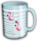 drinkbeker Look like meisjes 350 ml grijsblauw/roze