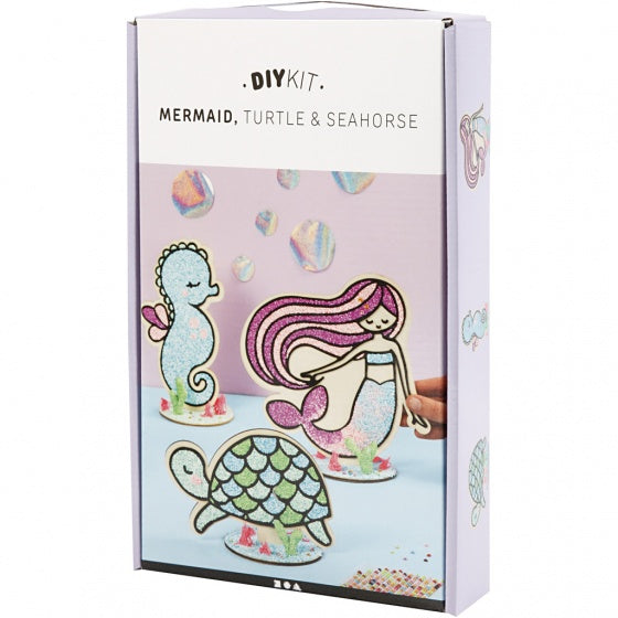 houten themaset zeefiguren voor decoratie 10-delig