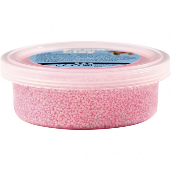 Foam Clay Pastel Kleuren Glitter, 6x14gr.
