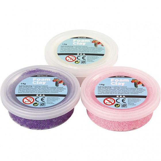 kleiset wit/paars/roze 14 gram 3-delig