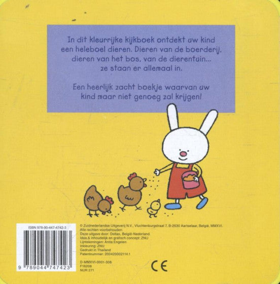 foamboek mijn allereerste dierenkijkboek 15 cm