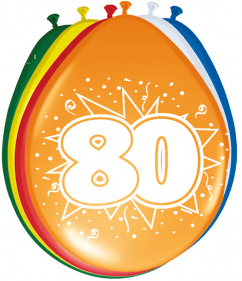 Ballonnen 80 jaar, 8st.