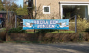 Straatbanner Hoera een Jongen